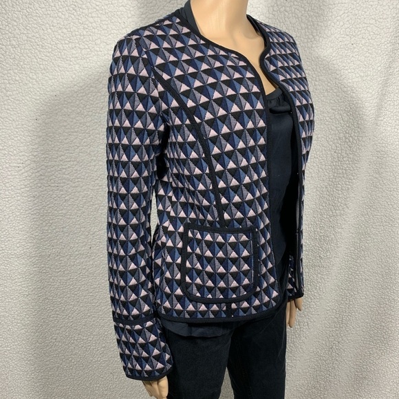 Anthropologie Hei Hei Vala Quilted Boxy Blazer Jacket Womens S Academia - Picture 3 of 8